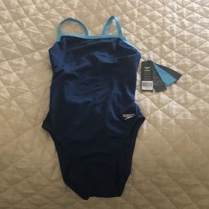 Speedo navy women’s swimsuit new with tags